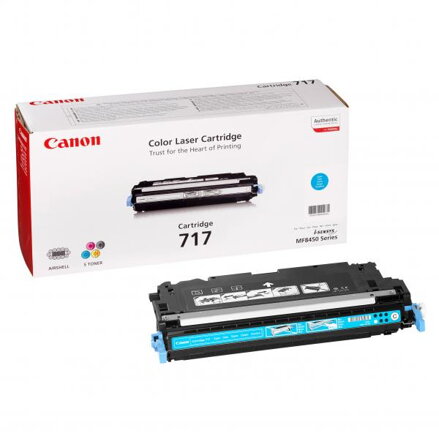Canon originální toner CRG717, cyan, 4000str., 2577B002, Canon MF-8450, O