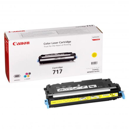 Canon originální toner CRG717, yellow, 4000str., 2575B002, Canon MF-8450, O