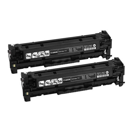 Canon originální toner CRG718, black, 6800str., 2662B017, Canon LBP-7200Cdn, Dual pack 2ks