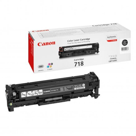 Canon originální toner CRG718, black, 3400str., 2662B002, Canon LBP-7200Cdn, O