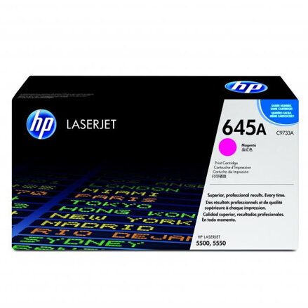 HP originální toner C9733A, magenta, 12000str., HP 645A, HP Color LaserJet 5500, N, DN, HDN, DTN