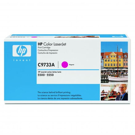 HP originální toner C9733A, magenta, 12000str., HP 645A, HP Color LaserJet 5500, N, DN, HDN, DTN