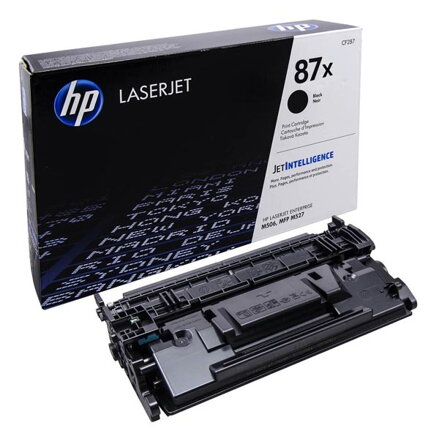 HP originální toner CF287A, black, 8550str., HP 87A, HP LJ Enterprise M506, HP LJ Pro MFP M527, M501n, 930g, O