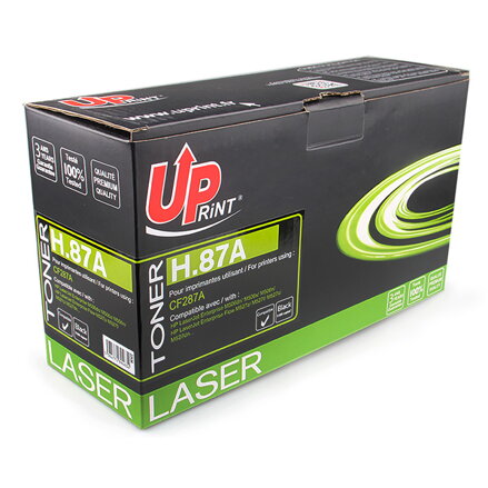 UPrint kompatibilní toner s CF287A, black, 9000str., H.87A, pro HP LJ Enterprise M506, HP LJ Pro MFP M527, M501n, UPrint