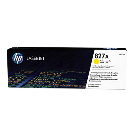 HP originální toner CF302A, yellow, 32000str., HP 827A, HP Color LaserJet MFP M880z, 850g, O