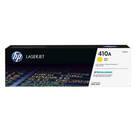 HP originální toner CF412A, yellow, 2300str., HP 410A, HP LJ Pro M452, LJ Pro MFP M477, 600g, O