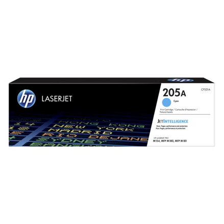 HP originální toner CF531A, cyan, 900str., HP 205A, HP Color LaserJet Pro M180n, M181fw, O