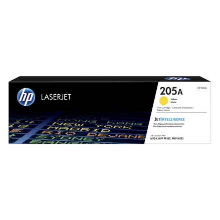 HP originální toner CF532A, yellow, 900str., HP 205A, HP Color LaserJet Pro M180n, M181fw, O