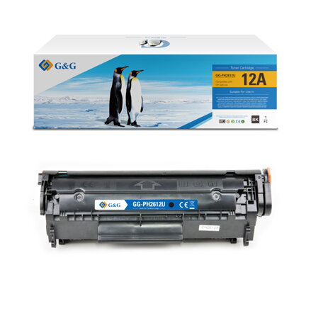 G&G kompatibilní toner s HP Q2612A, Canon CRG303, CRG104, CRG703, FX10, CRG, NT-PH2612U, HP 12A, black, 2000str.