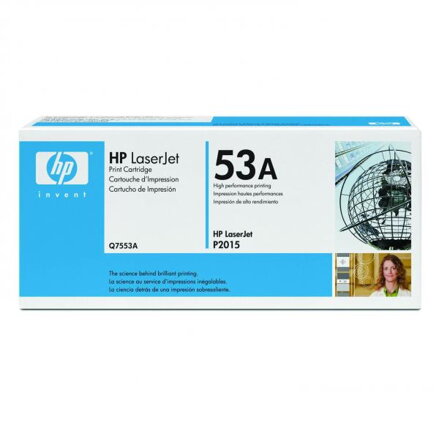 HP originální toner Q7553A, black, 3000str., HP 53A, HP LaserJet P2010, P2015, O
