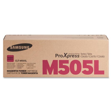 HP originální toner SU302A, CLT-M505L, magenta, 3500str., M505L, high capacity, Samsung ProXpress SL-C2620DW, SL-C2670FW, SL-C2680