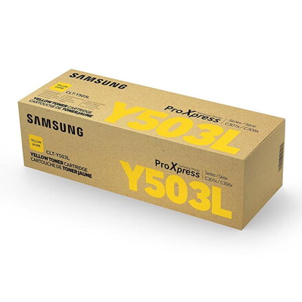 HP originální toner SU491A, CLT-Y503L, yellow, 5000str., Y503L, high capacity, Samsung ProXpress C3060FR, C3010ND, O