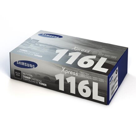 HP originální toner SU828A, MLT-D116L, black, 3000str., 116L, high capacity, Samsung Xpress M2625, 2675, 2825, 2835, 2875, 2885, O