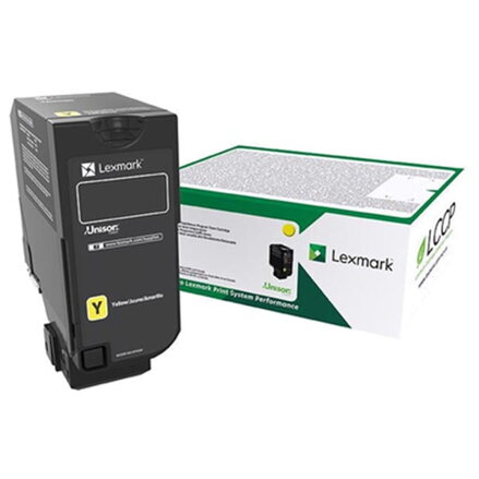 Lexmark originální toner 73B20Y0, yellow, 15000str., return, Lexmark CS827de, CX827de
