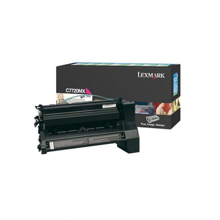 Lexmark originální toner C7720MX, magenta, 15000str., return, Lexmark C772, O