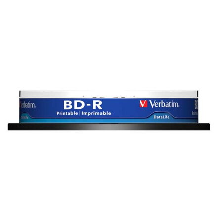Verbatim BD-R SL, Hard Coat protective layer, 25GB, Pack Spindle, 43804, 6x, 10-pack, pro archivaci dat
