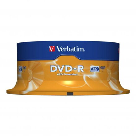 Verbatim DVD-R, Matt Silver, 43522, 4.7GB, 16x, cake box, 25-pack, bez možnosti potisku, 12cm, pro archivaci dat, DOPRODEJ