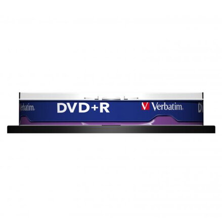Verbatim DVD+R, Matt Silver, 43498, 4.7GB, 16x, spindle, 10-pack, bez možnosti potisku, 12cm, pro archivaci dat