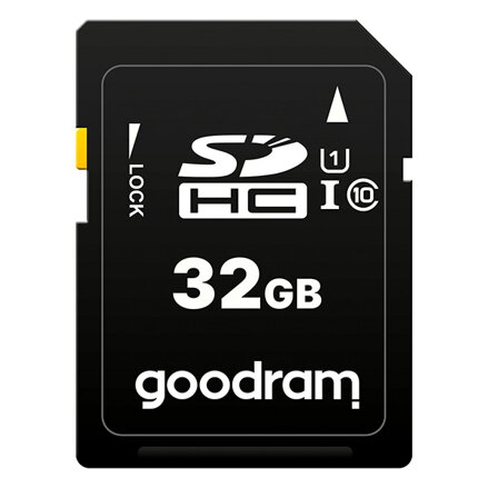 Goodram Secure Digital Card, 32GB, SDHC, S1A0-0320R11, S1A0-0320R12, UHS-I U1 (Class 10)