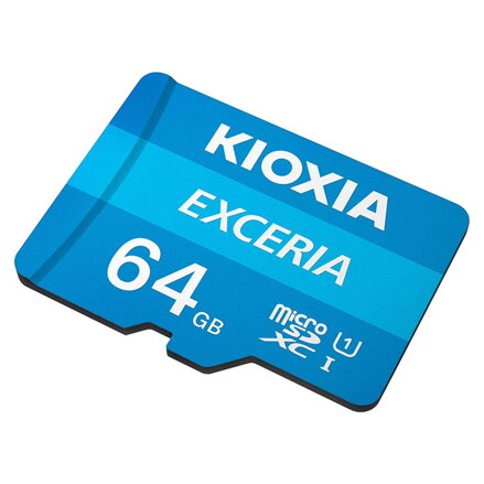 Kioxia Paměťová karta Exceria (M203), 64GB, microSDXC, LMEX1L064GG2, UHS-I U1 (Class 10)