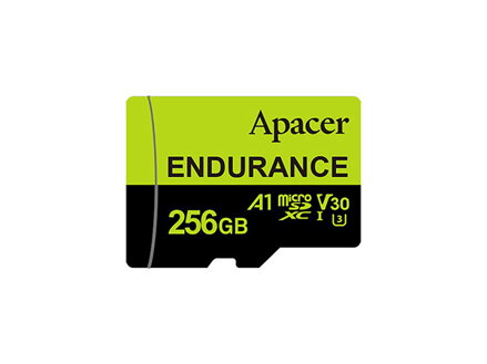 Apacer paměťová Endurance V30 A1, 256GB, micro SDXC, AP256GEDM1D09-R, UHS-I U3 (Class 10)