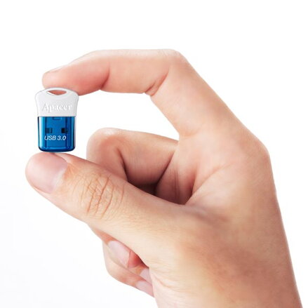 Apacer USB flash disk, USB 3.0 (3.2 Gen 1), 32GB, AH157, modrý, AP32GAH157U-1, USB A, s krytkou