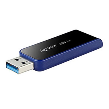 Apacer USB flash disk, USB 3.0 (3.2 Gen 1), 32GB, AH356, černý, AP32GAH356B-1, USB A, s výsuvným konektorem