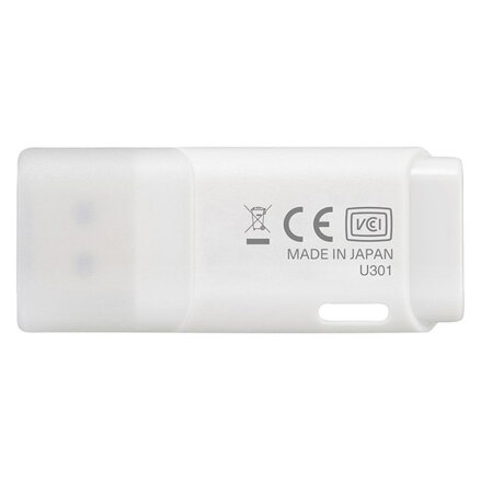 Kioxia USB flash disk, USB 3.0, 32GB, Hayabusa U301, Hayabusa U301, bílý, LU301W032GG4