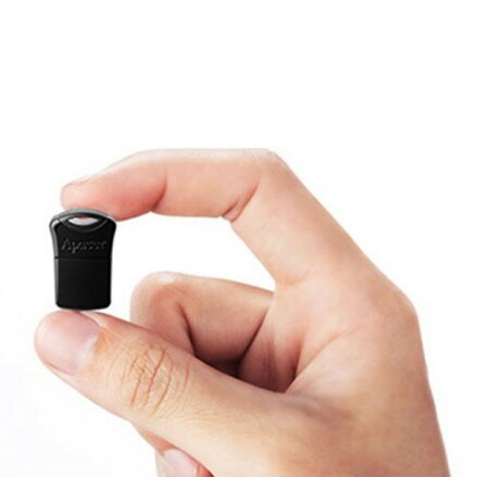 Apacer USB flash disk, USB 2.0, 64GB, AH116, černý, AP64GAH116B-1, USB A, s krytkou