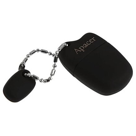 Apacer USB flash disk, USB 2.0, 64GB, AH118, černý, AP64GAH118B-1, USB A, s krytkou