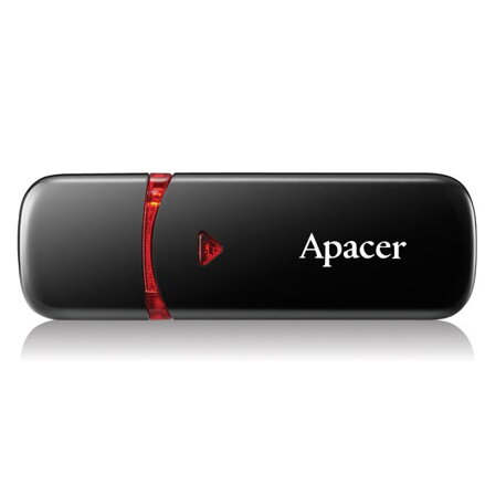 Apacer USB flash disk, USB 2.0, 64GB, AH333, černý, AP64GAH333B-1, USB A, s krytkou Apacer USB flash disk, USB 2.0, 64GB, AH333, černý, AP64GAH333B-1, USB A, s krytkou