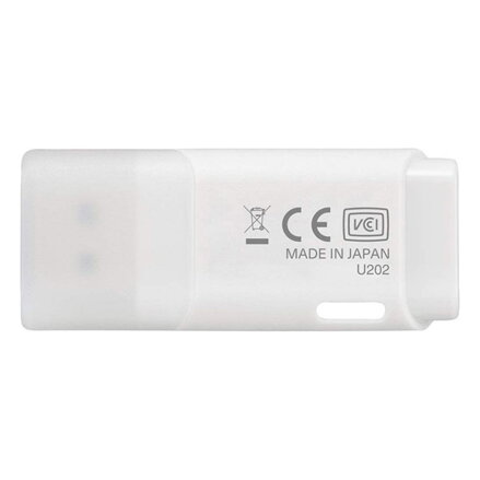 Kioxia USB flash disk, USB 2.0, 64GB, Hayabusa U202, Hayabusa U202, bílý, LU202W064GG4