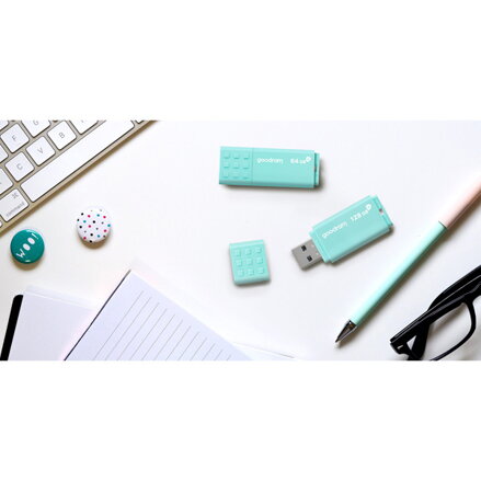 Goodram USB flash disk, USB 3.0, 128GB, UME3, UME3, černý, UME3-1280CRR11