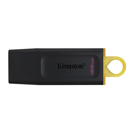 Kingston USB flash disk, USB 3.0 (3.2 Gen 1), 128GB, DataTraveler Exodia, černý, DTX/128GB, USB A, s krytkou