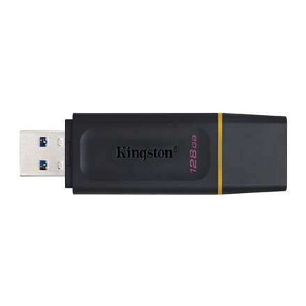 Kingston USB flash disk, USB 3.0 (3.2 Gen 1), 128GB, DataTraveler Exodia, černý, DTX/128GB, USB A, s krytkou