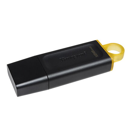 Kingston USB flash disk, USB 3.0 (3.2 Gen 1), 128GB, DataTraveler Exodia, černý, DTX/128GB, USB A, s krytkou