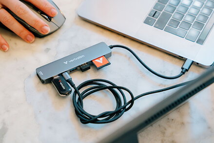 Verbatim USB flash disk, USB C, 128GB, Plectra, černý, 30225, USB C