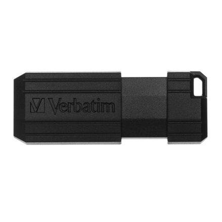 Verbatim USB flash disk, USB 2.0, 8GB, PinStripe, Store N Go, černý, 49062, USB A, s výsuvným konektorem