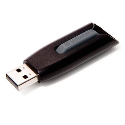 Verbatim USB flash disk, USB 3.0, 16GB, V3, Store N Go, černý, 49172, USB A, s výsuvným konektorem