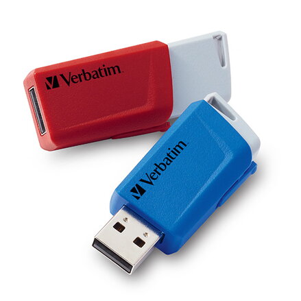 Verbatim USB flash disk, USB 3.0, 32GB, Store N Click, mix barev, 49308, USB A, s výsuvným konektorem, 2ks