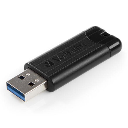 Verbatim USB flash disk, USB 3.0, 16GB, PinStripe, Store N Go, černý, 49316, USB A, s výsuvným konektorem