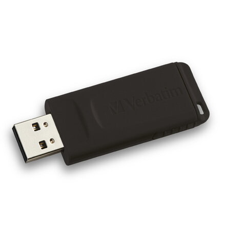 Verbatim USB flash disk, USB 2.0, 128GB, Slider, černý, 49328