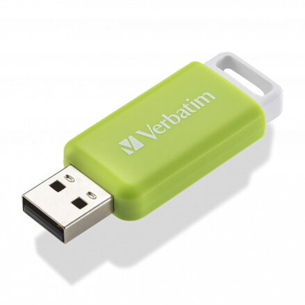Verbatim USB flash disk, USB 2.0, 32GB, DataBar, zelený, 49454, pro archivaci dat
