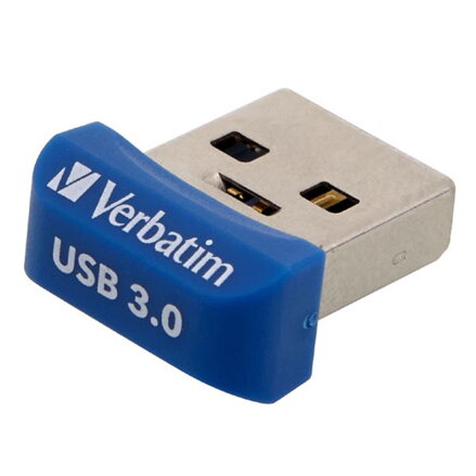 Verbatim USB flash disk, USB 3.0, 32GB, Nano, Store N Stay, modrý, 98710, USB A