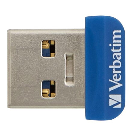 Verbatim USB flash disk, USB 3.0, 32GB, Nano, Store N Stay, modrý, 98710, USB A