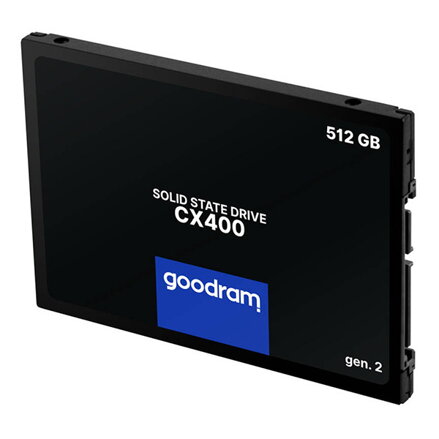 SSD Interní Goodram CX400, SSDPR-CX400-512-G2, 512GB, černá, SATA III