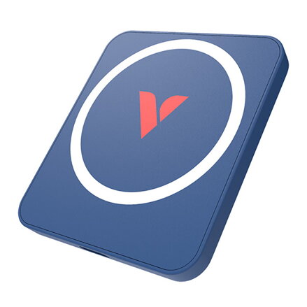 SSD Externí Verbatim SnapBack Magnetic SSD, 32075, 1000GB, Blue Metallic, MagSave, 2x USB C kabel