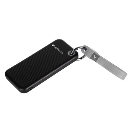 SSD Externí Verbatim Pocket SSD Black/Grey, 32194, 2000GB, černý, M.2, obsahuje USB C kabel a pytlík, 1000 MB/s-R, USB-C, 1000 MB/