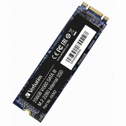 SSD Interní Verbatim Vi560, 49362, 256GB, černý, 560 MB/s-R, SATA III, 460 MB/s-W