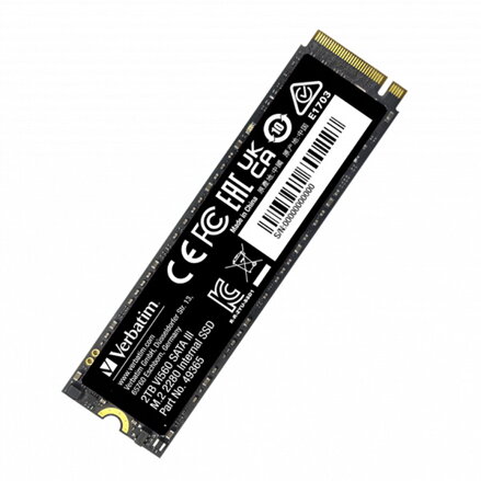 SSD Interní Verbatim Vi560, 49365, 2000GB, černý, 550 MB/s-R, SATA III, 500 MB/s-W